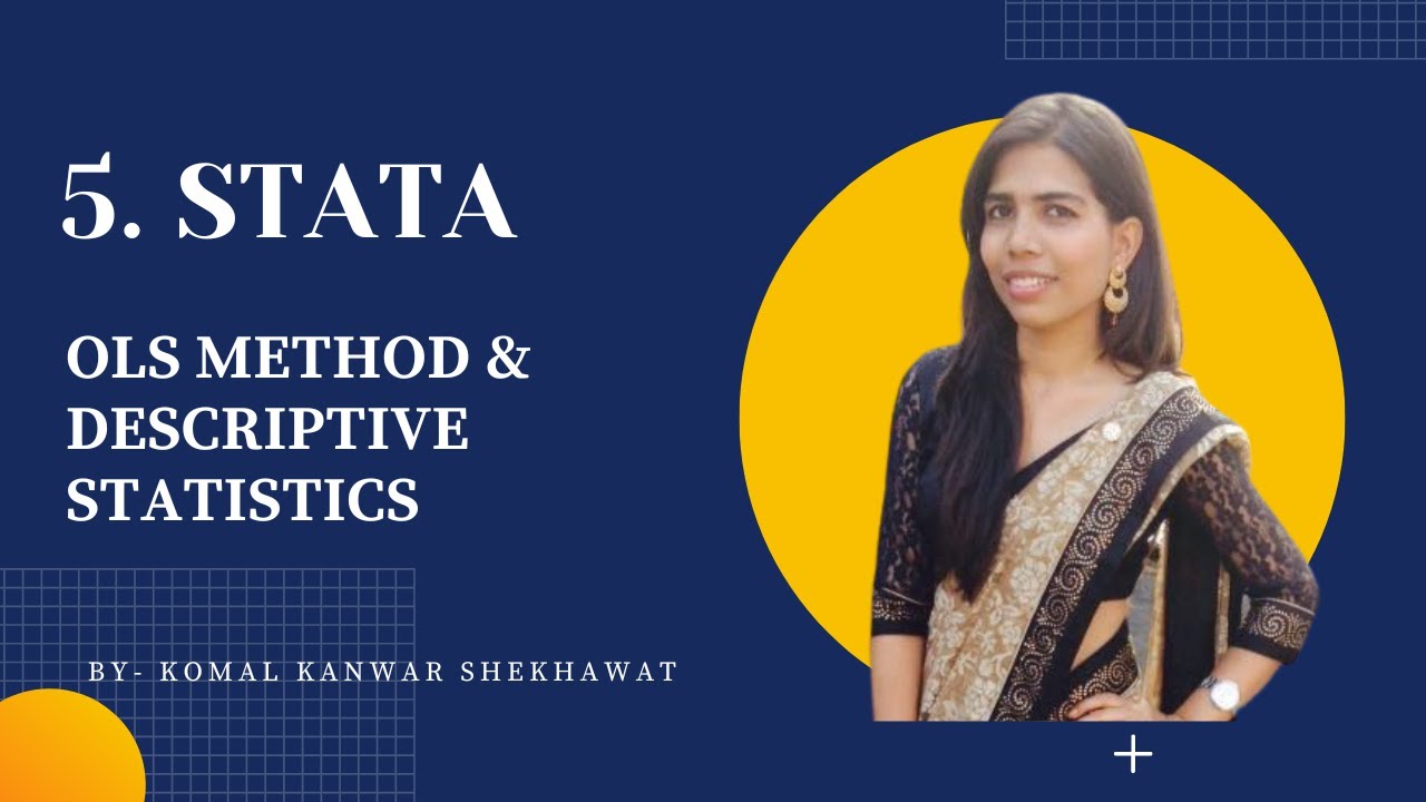 OLS Method & Descriptive Statistics in STATA | STATA Tutorial