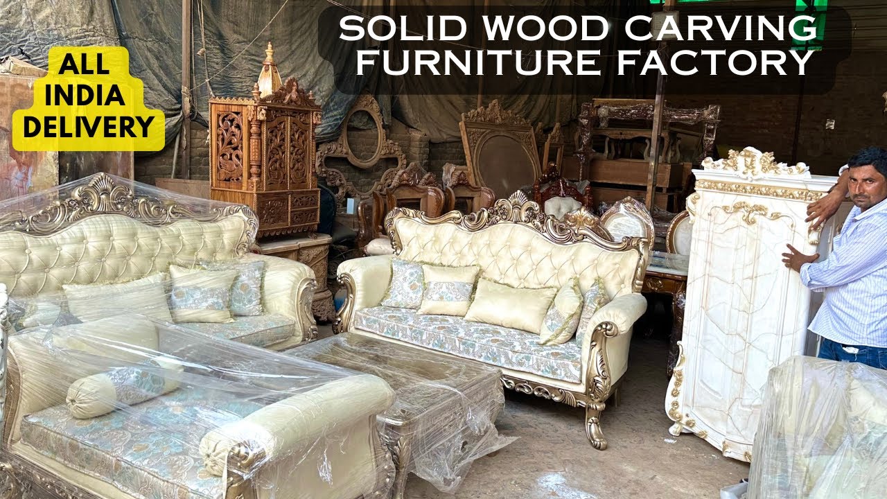 Customised Teakwood Carving Furniture from Factory at Factory Prices Long Lasting Beds Carved Sofas