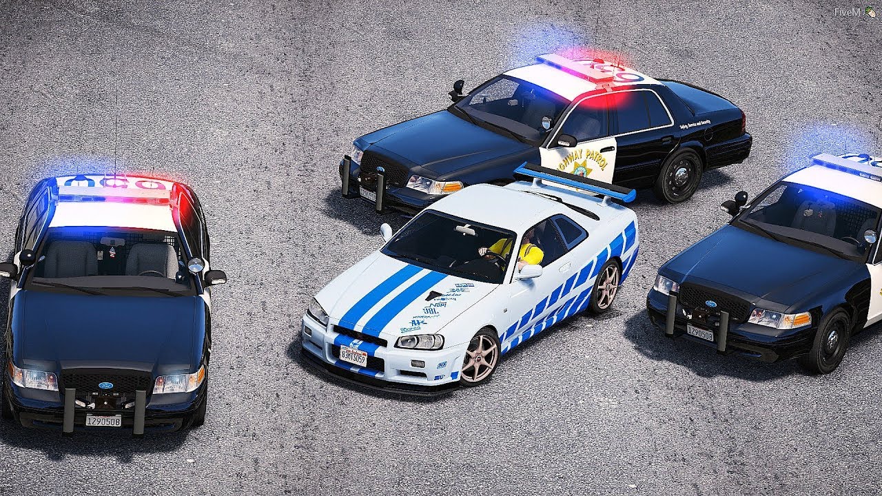 GTA 5 COPS CHASE - NISSAN SKYLINE R34 FAST FURIOUS УХОДИТ ОТ ПОГОНИ! ПОЛИЦЕЙСКИЕ ДОГОНЯЛКИ В ГТА 5!