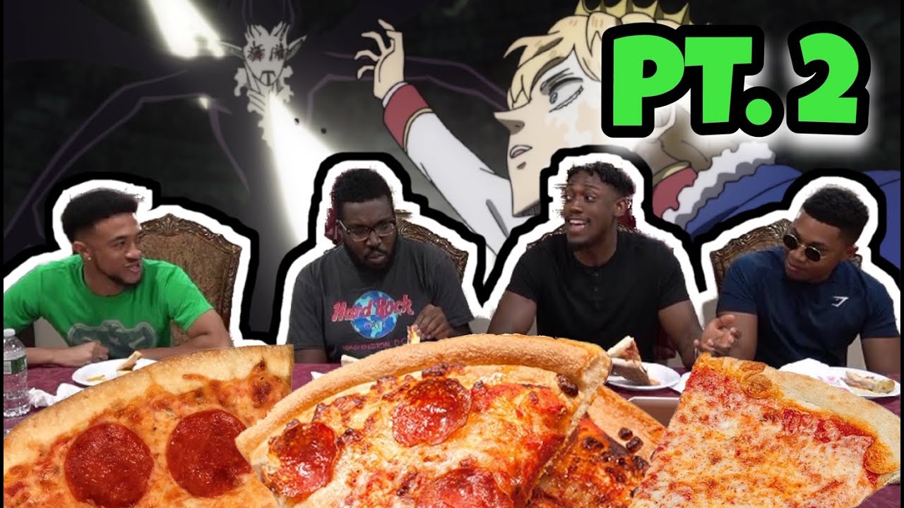 RANKING THE STRONGEST CHARACTERS IN BLACK CLOVER | ANIME MUKBANG (PIZZA) Pt. 2