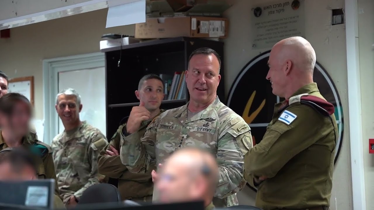 US Central Command General Kurilla is presented with the IDF&rsquo;s operational plans for Lebanon