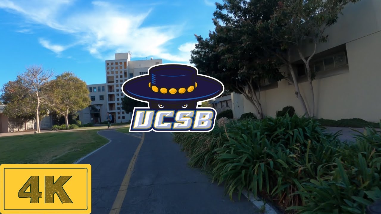 4k | Bike through UCSB to San Clemente Apartments | Santa Barbara