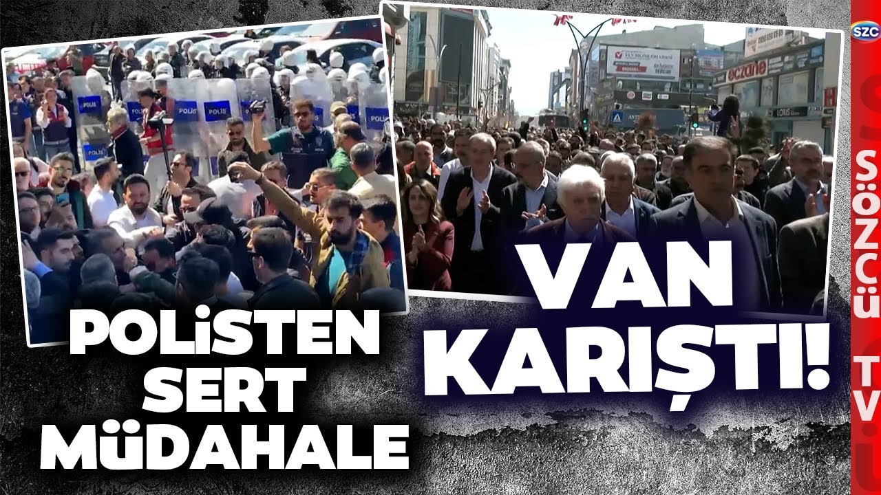 SON DAKİKA Van'da Ortalık Fena Karıştı! Mazbata Kaosu! Polisten Çok Sert Müdahale