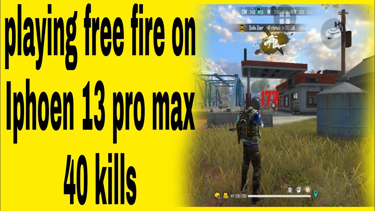 Free Fire First time on iphoen13 pro max😈😈❤