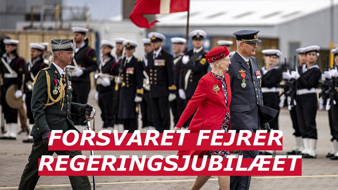 Militærparade for H.M. Dronningen