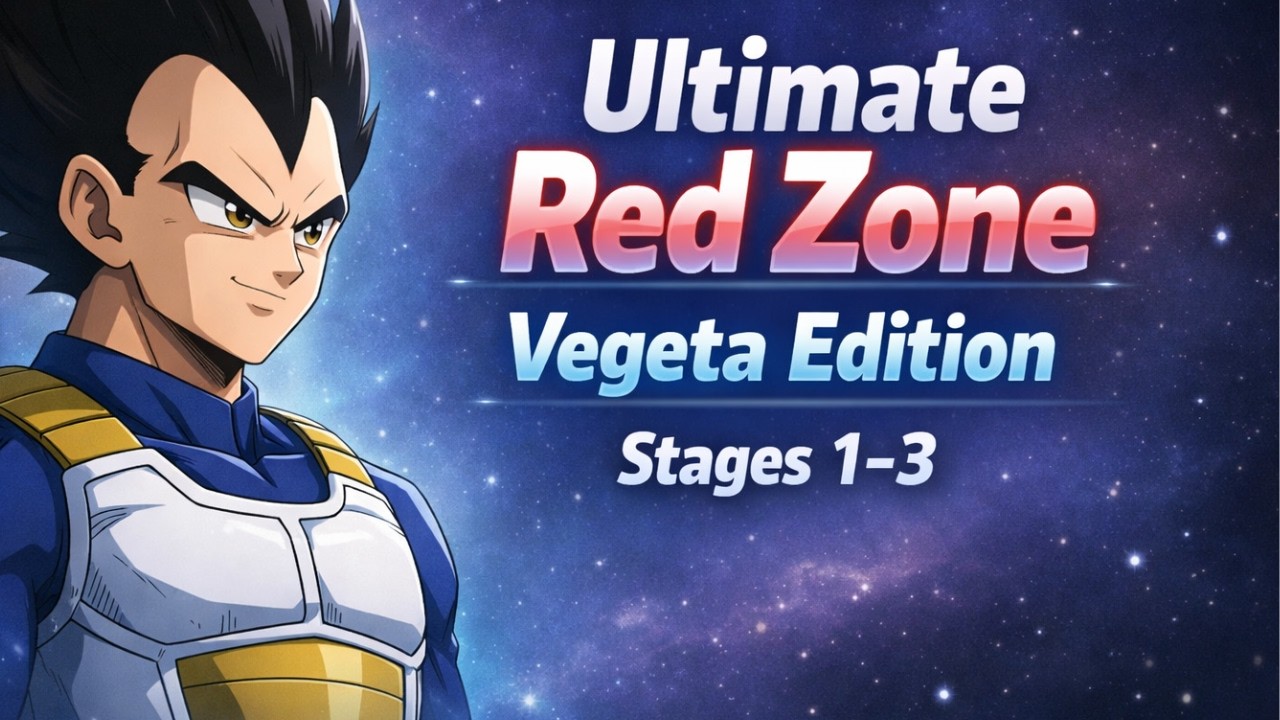 Ultimate Red Zone Vegeta Edition Stages 1–3 | Chill Dokkan Battle Runs