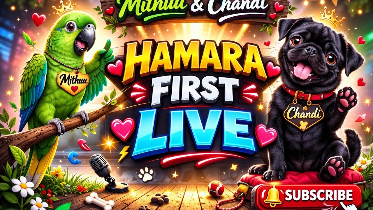 Finally Going LIVE with Mithuu & Chandi 🥹❤️ | First Time Ever #live #pets 