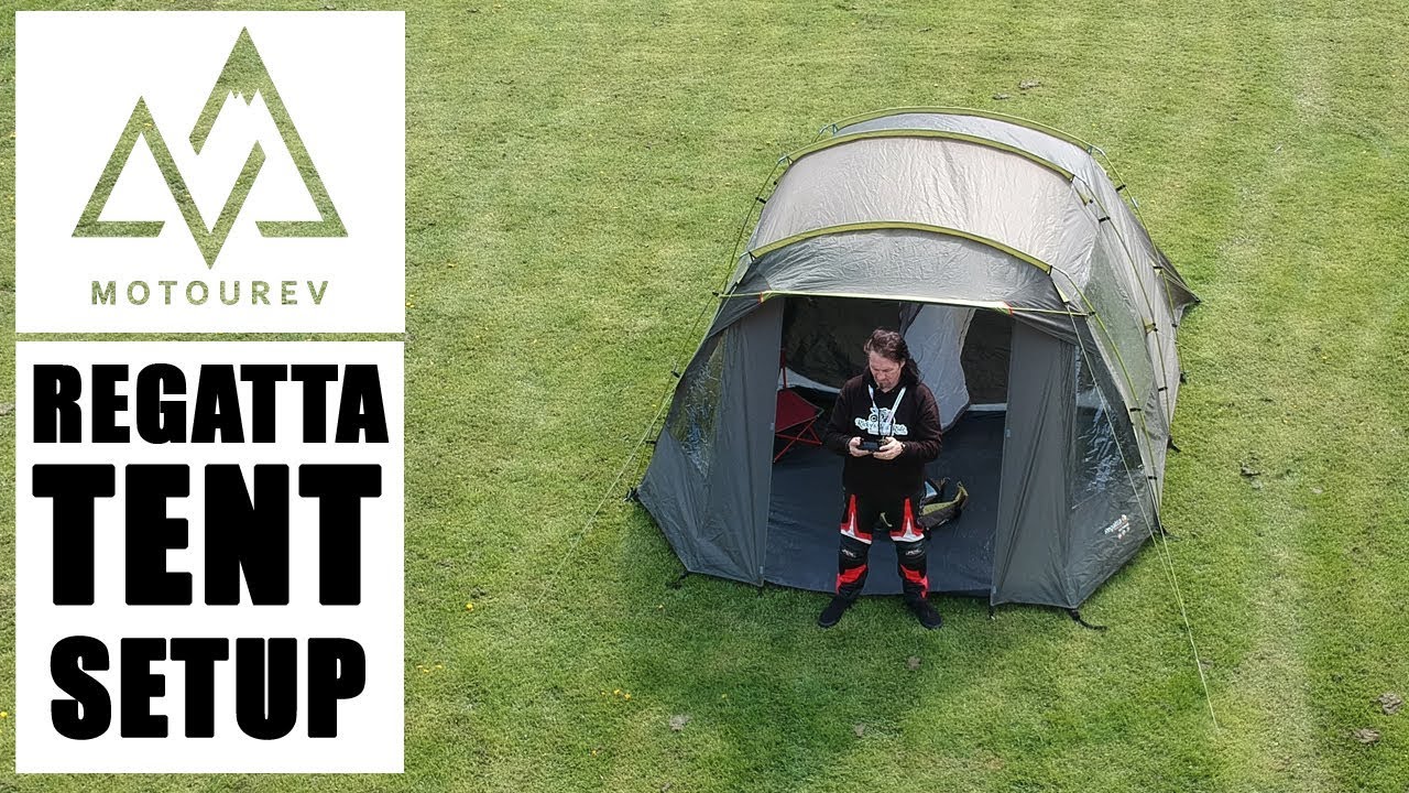 Regatta Tent Setup| Motorcycle Motovlog
