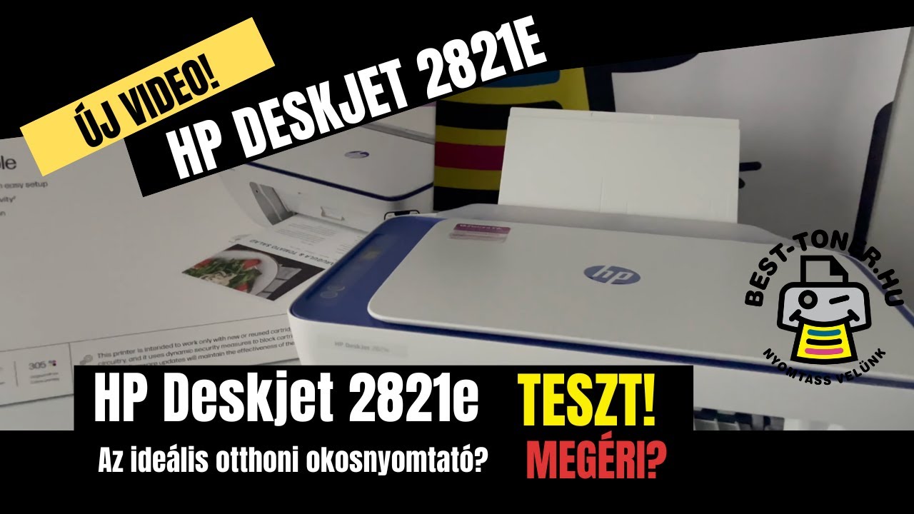 HP DeskJet 2821e teszt – Az ideális otthoni okosnyomtató? -best-toner.hu 🖨️#HP #DeskJet #Nyomtató