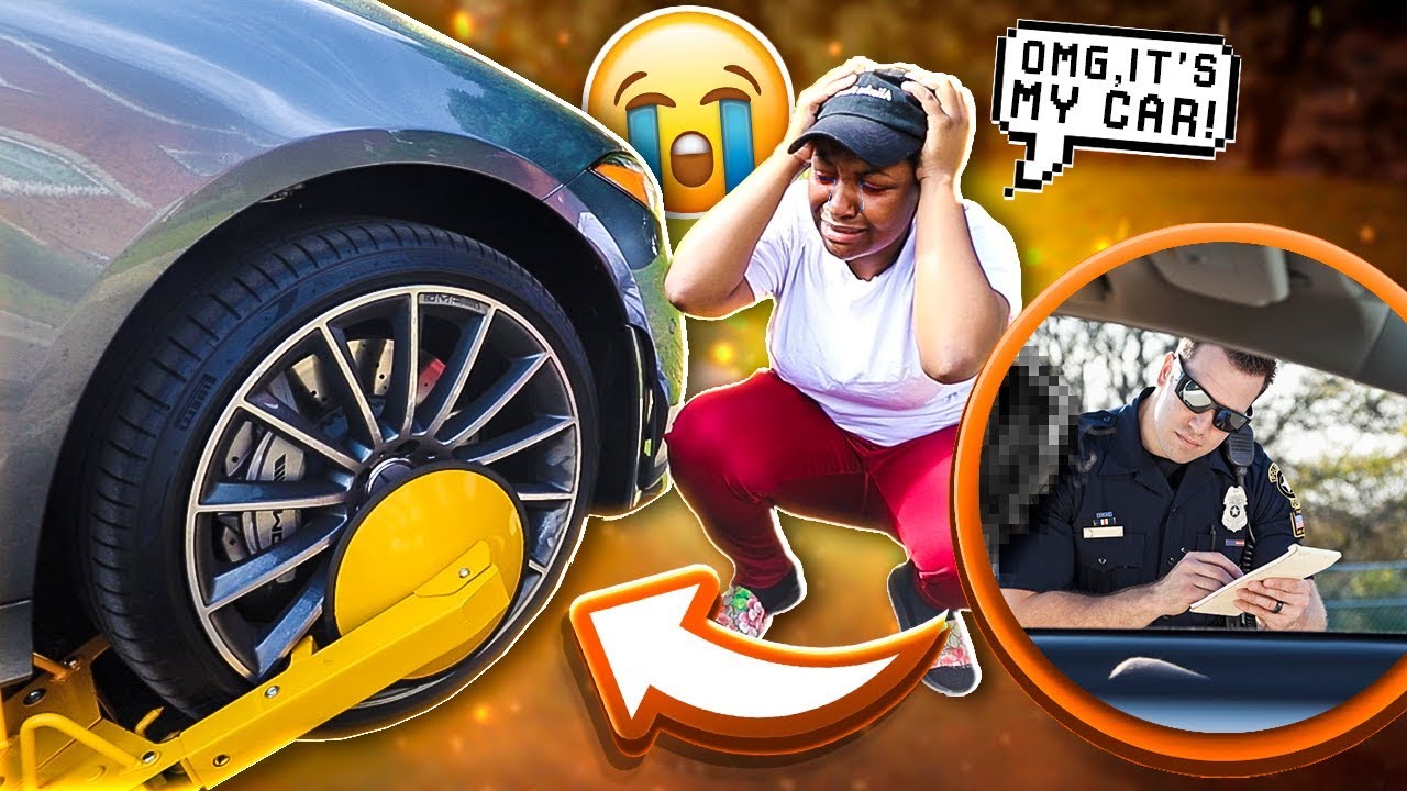 I've never seen my Girlfriend This mad... (HER NEW CAR GOT BOOTED)