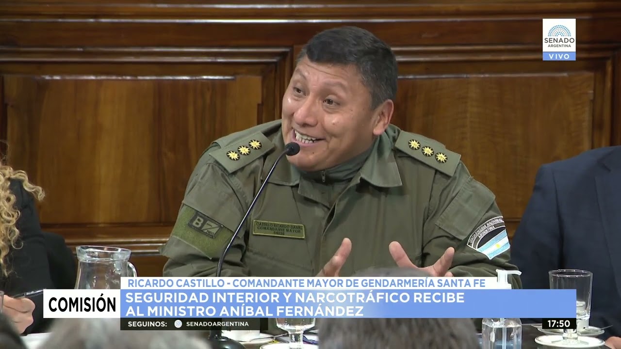 RICARDO CASTILLO, COMANDANTE GENDARMERÍA SANTA FE 3 - COM. SEG INTERIOR Y NARCOTRÁFICO 02-08-22