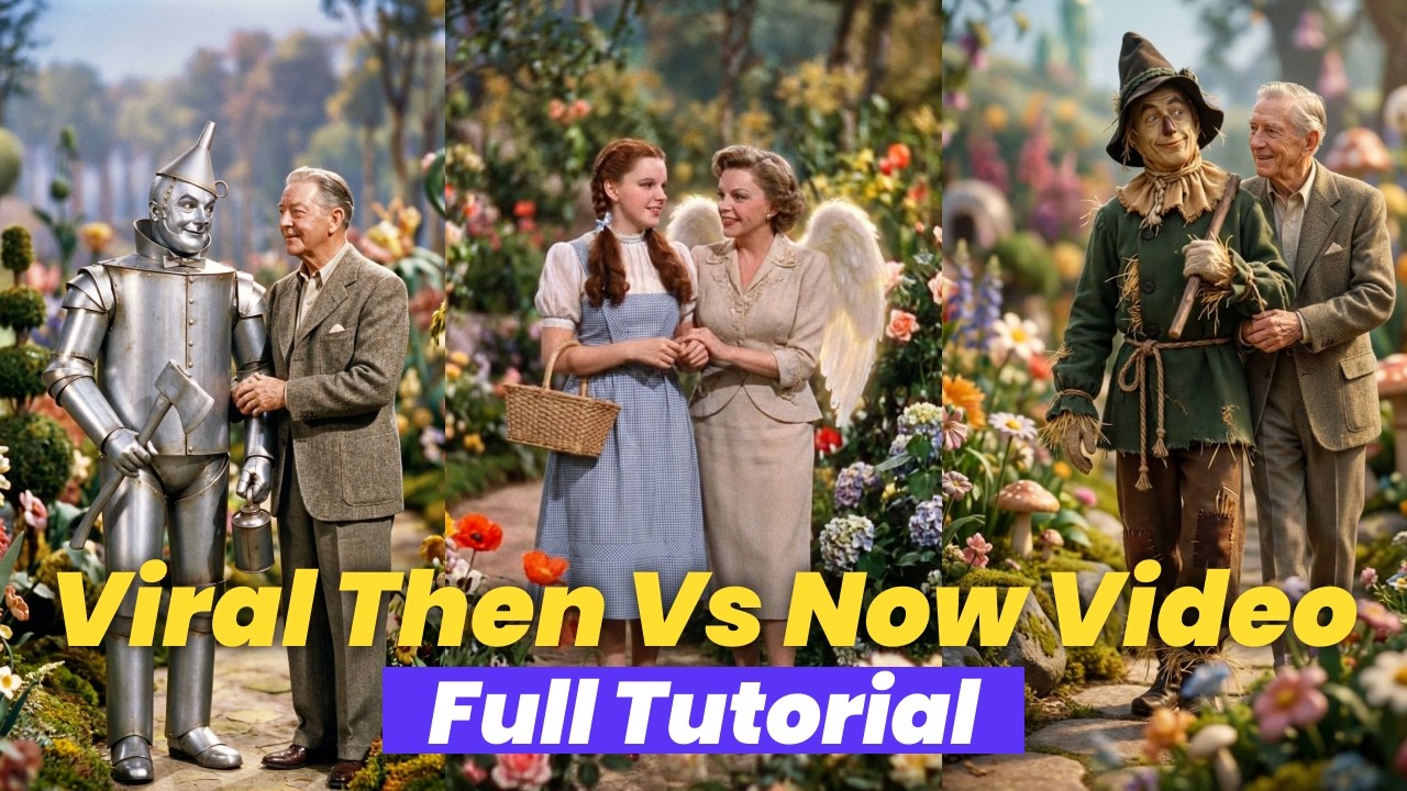 How to Make Viral Then vs Now Celebrity AI Videos (Step-by-Step Tutorial)