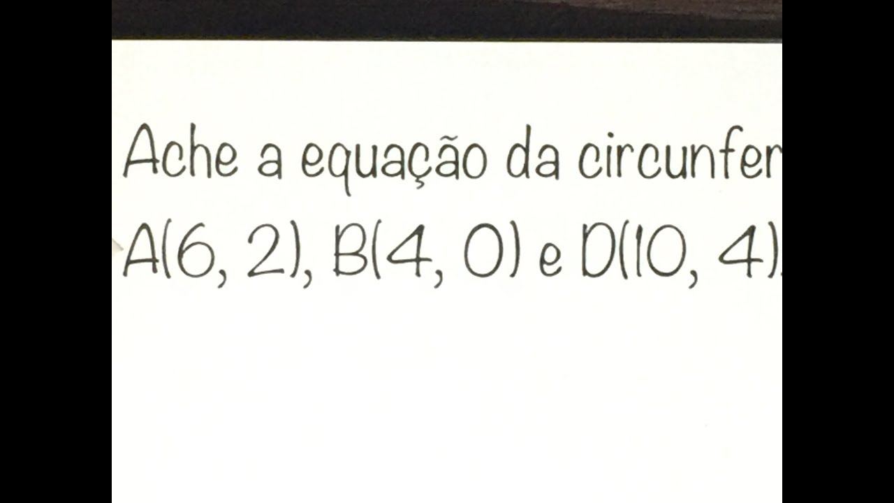 MFUNA | GAC1 - A equação da CIRCUNFERÊNCIA que passa por 3 pontos