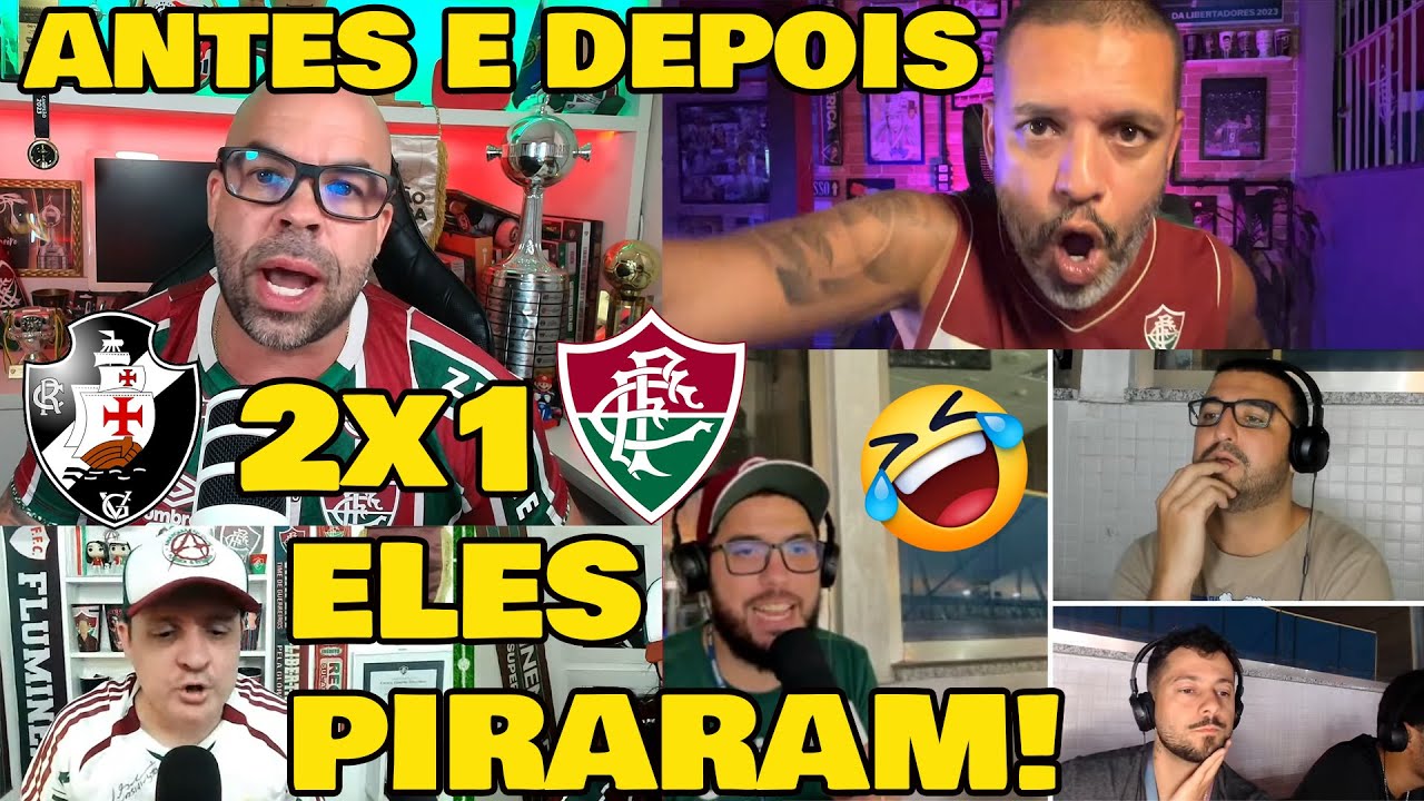 REAÇÕES DOS TRICOLORES REVOLTADOS! VASCO 2x1 FLUMINENSE SEMIFINAL DA COPA DO BRASIL