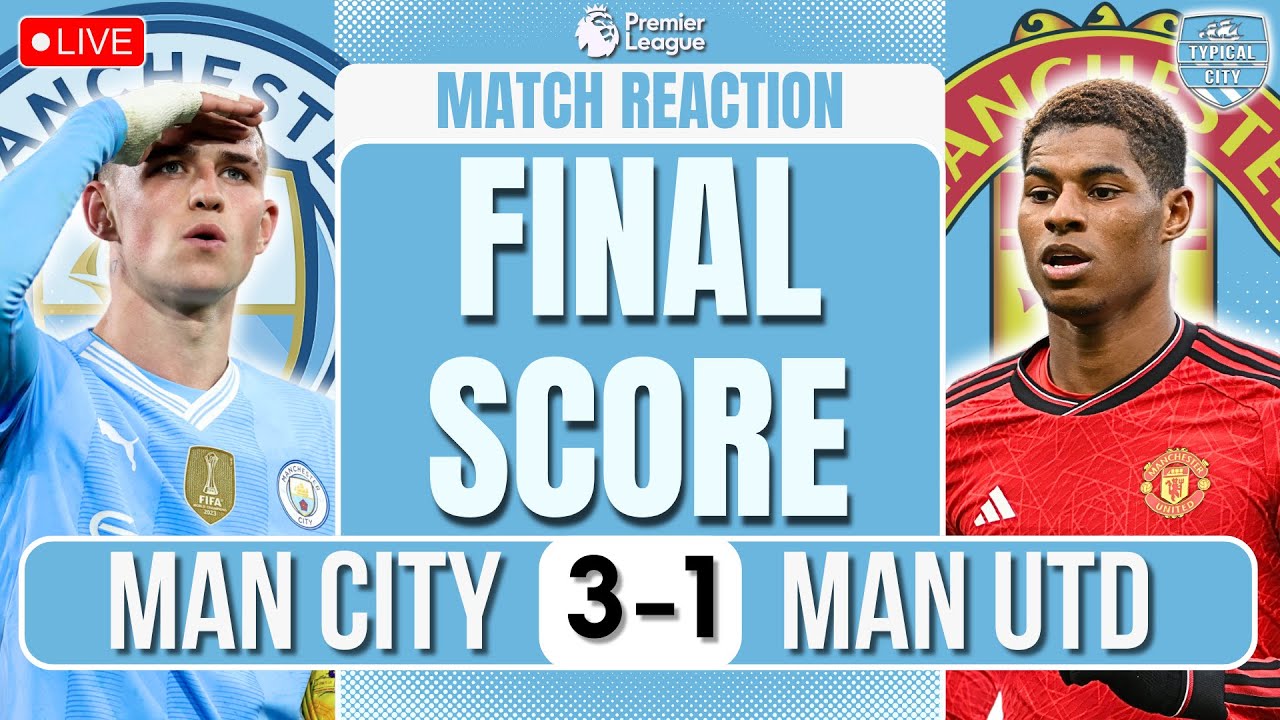 Foden Drinks United's Tears | Man City 3-1 Man United Match Reaction