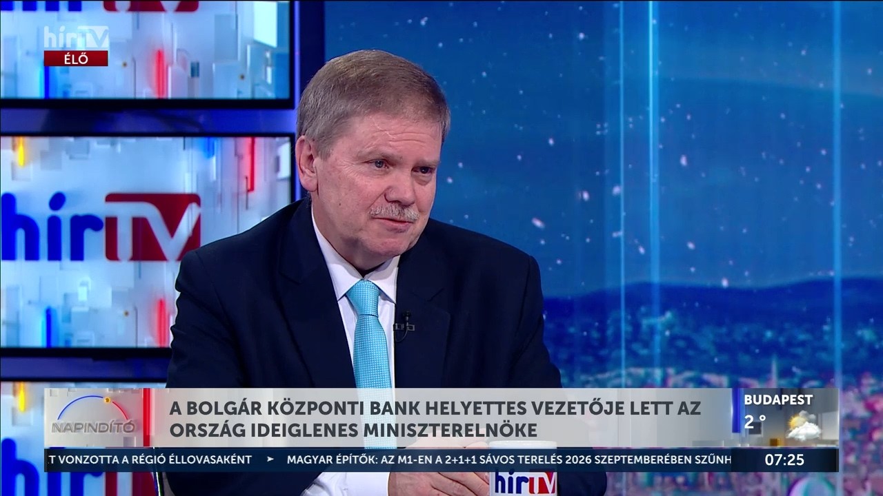 A Bolgár Központi Bank helyettes vezetője lett az ország ideiglenes miniszterelnöke - HírTV