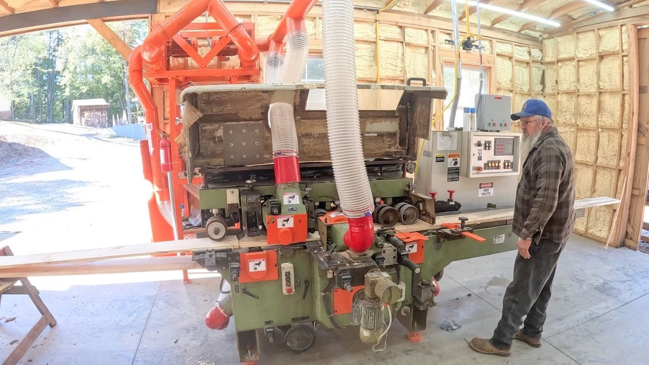 Our first time running our Weinig Profimat 22N Molder Planer!