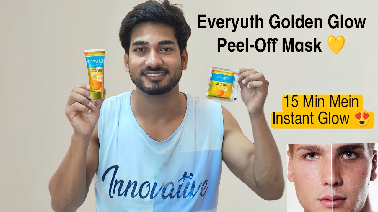Everyuth Golden Glow Peel-Off Mask Review | Instant Glow in 15 Minutes ✨ 