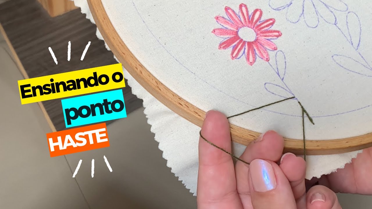 Ponto haste como fazer?