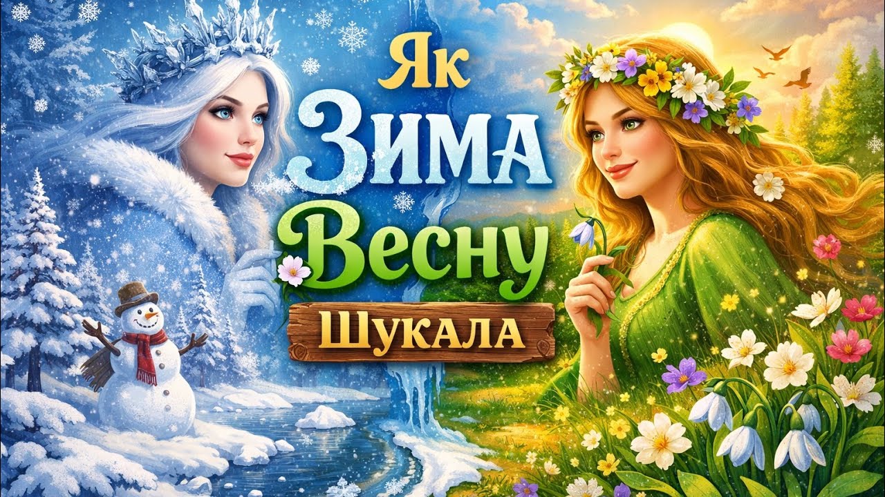 Казка про те, як Зима шукала Весну ❄️🌸✨