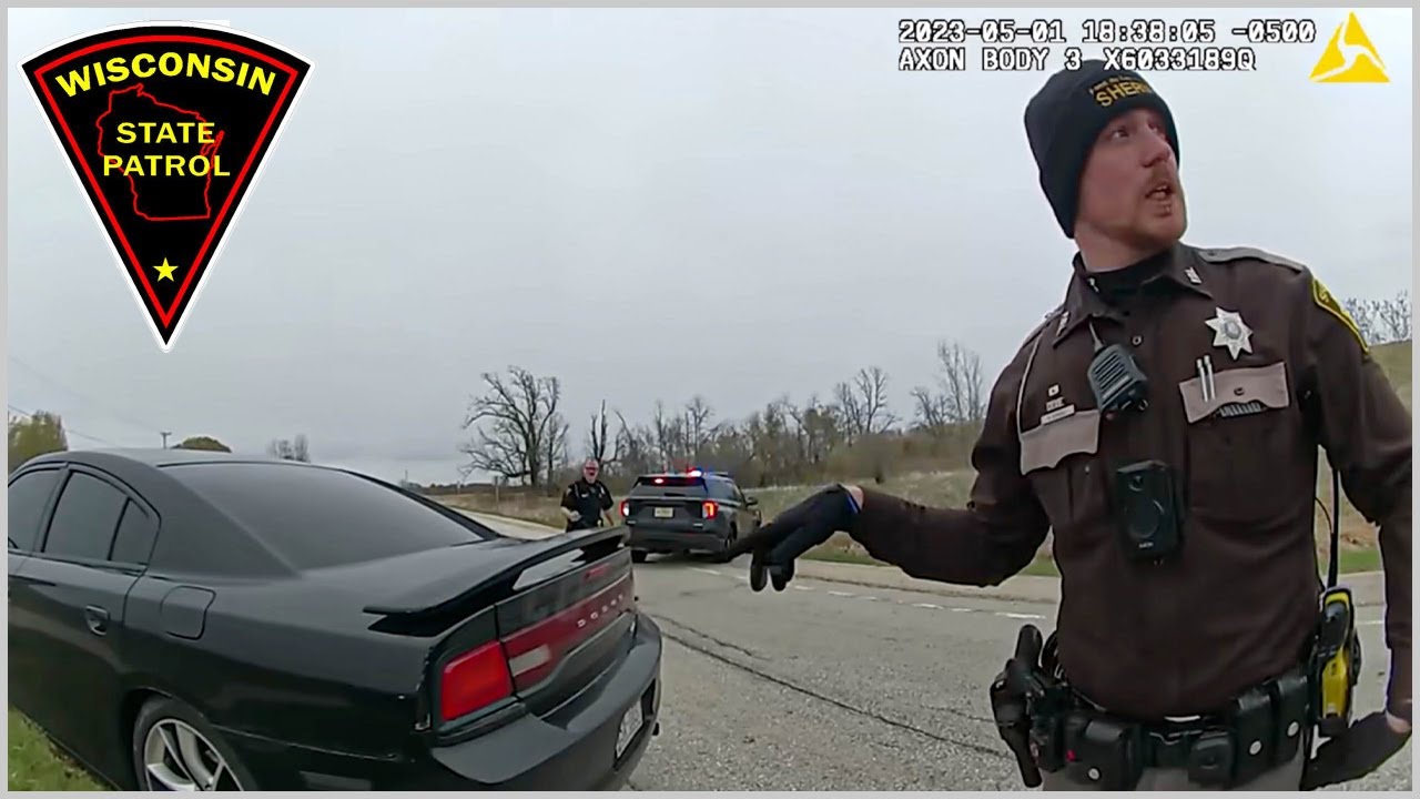 Trafficker in Charger RT F***S w/ WRONG Wisconsin State Police Officer!