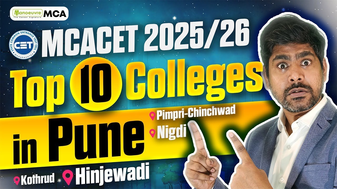 MAH MCACET 2025 & 2026: Top 10 MCA Colleges To Target In Pune #mcacet