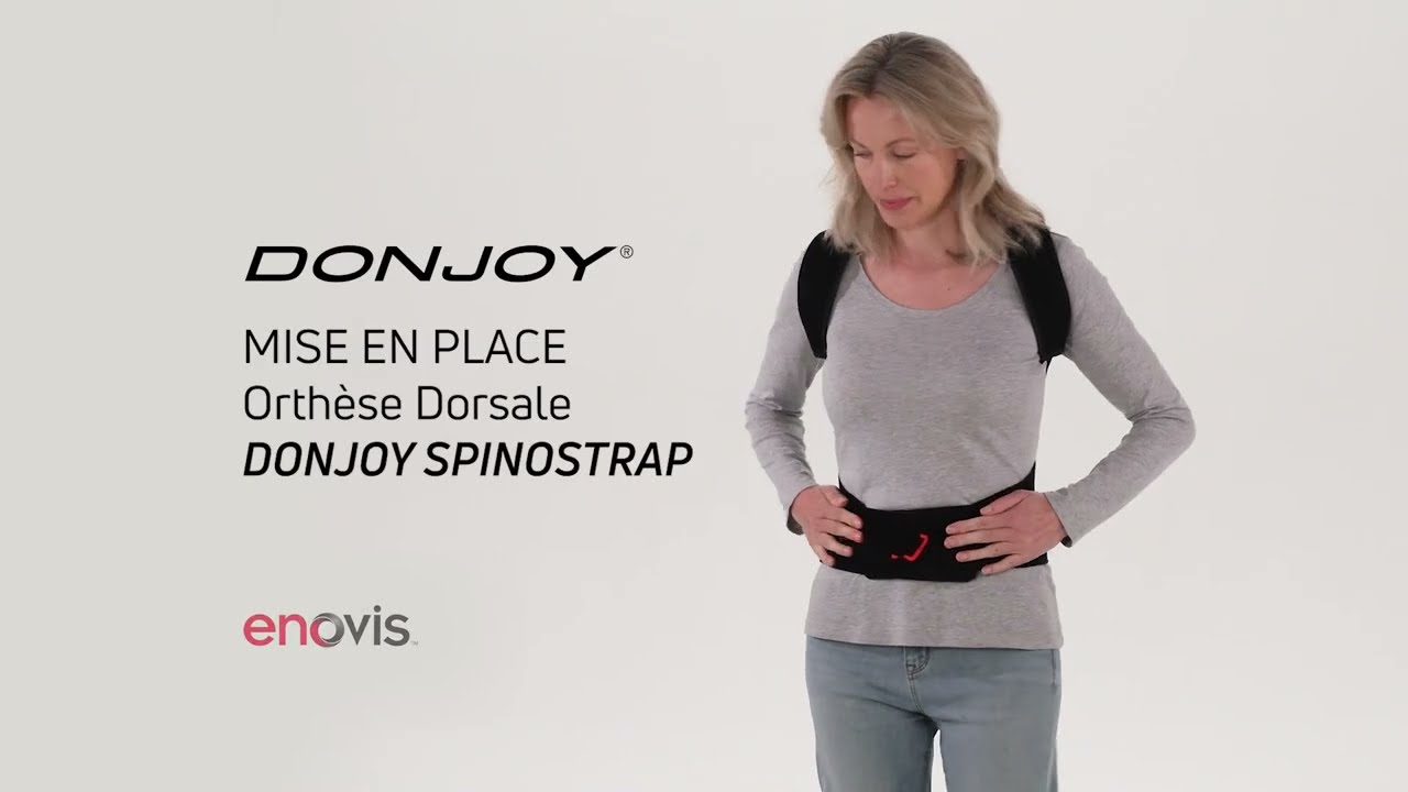 Orthèse dorsale DonJoy Spinostrap - Mise en place