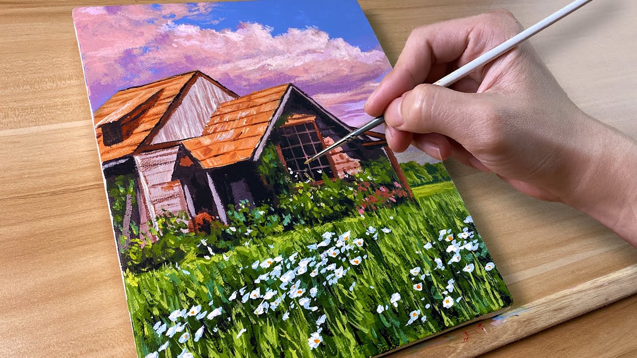 House Garden / Acrylic Painting / Correa Art
