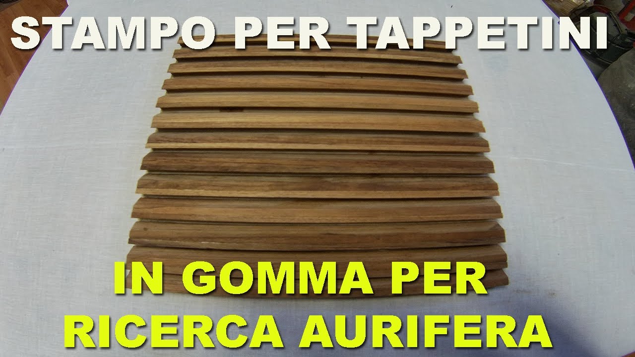 Costruisco STAMPO Per TAPPETINO In GOMMA Da Inserire nella Canalina! Fai Da Te