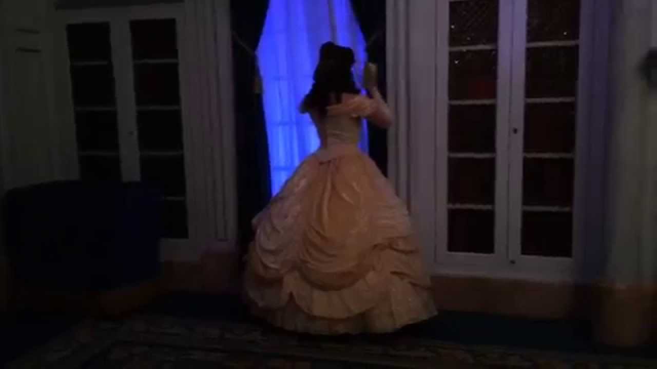 Lane and Princess Belle play together in Belle's Library