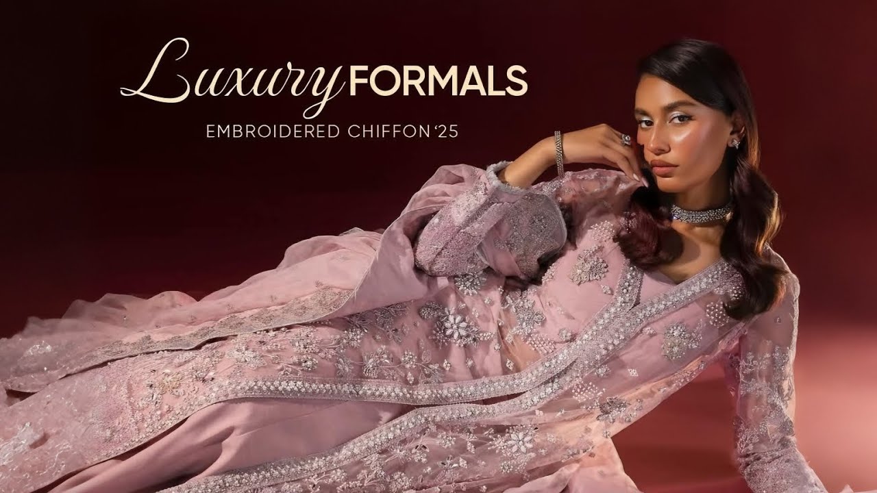 Motifz Luxury Formals Unstitched Embroidered Chiffon collection 2025 | Motifz Luxury Chiffon 2025