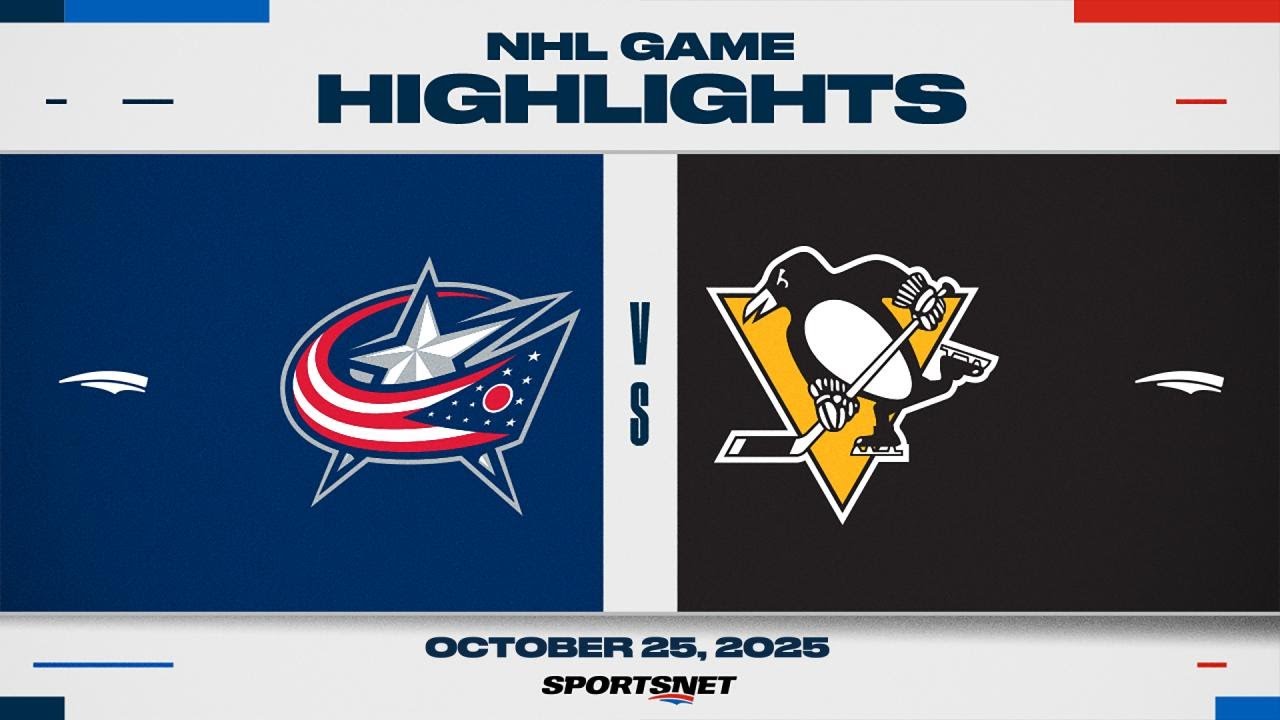 NHL Highlights | Blue Jackets vs. Penguins - October 25, 2025
