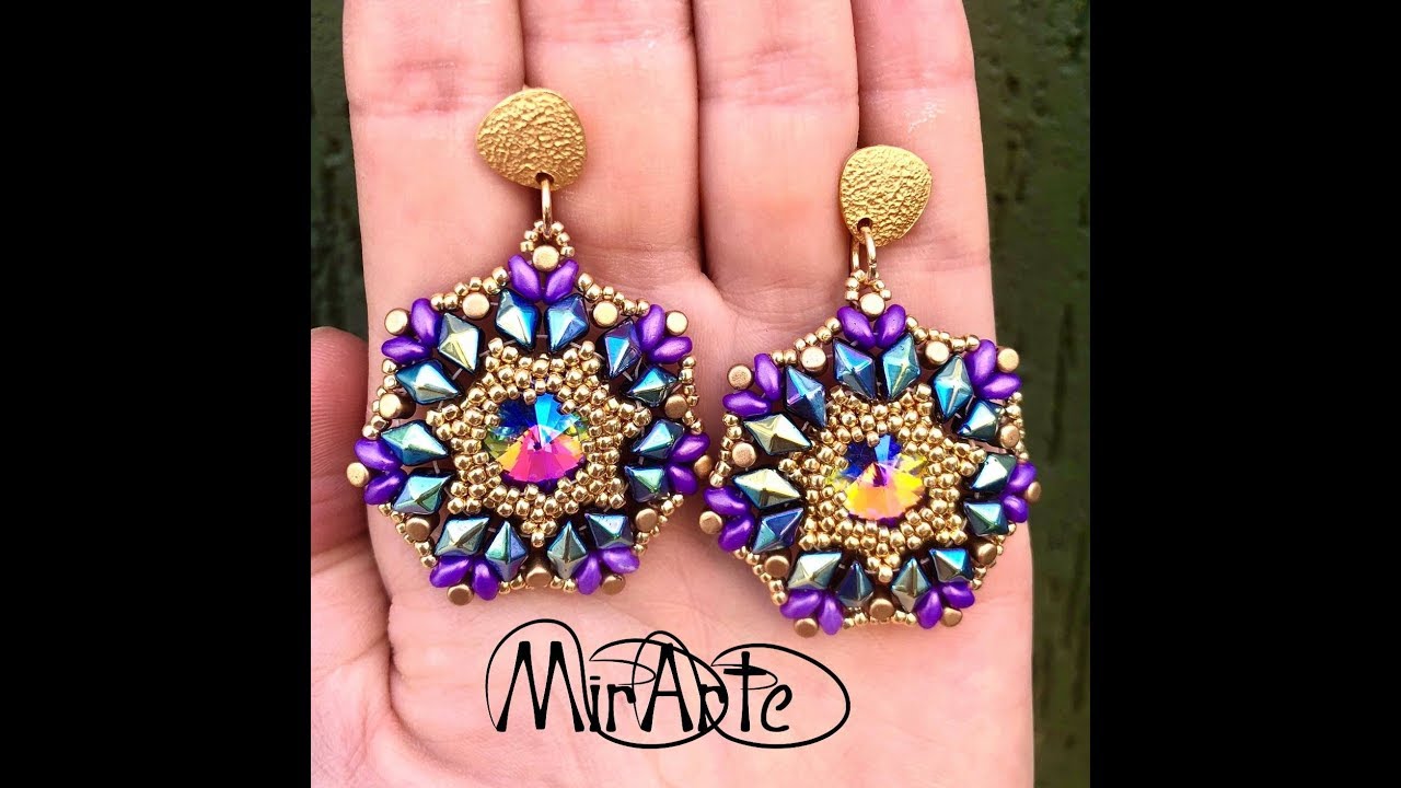 DIY Tutorial Orecchini Snowflakes - Earrings Snowflakes