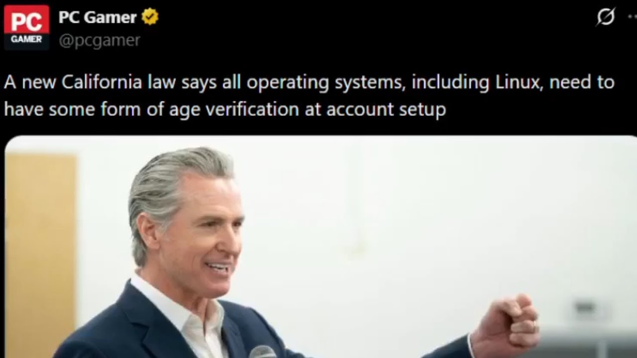 they're forcing linux to have age verification