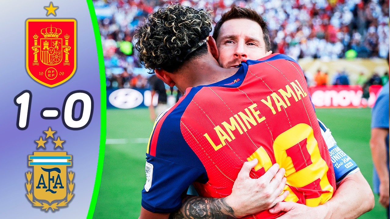 Spain 1-0 Argentina - All Goals & Atmosphere | Spain Champions. Messi Last WC match?