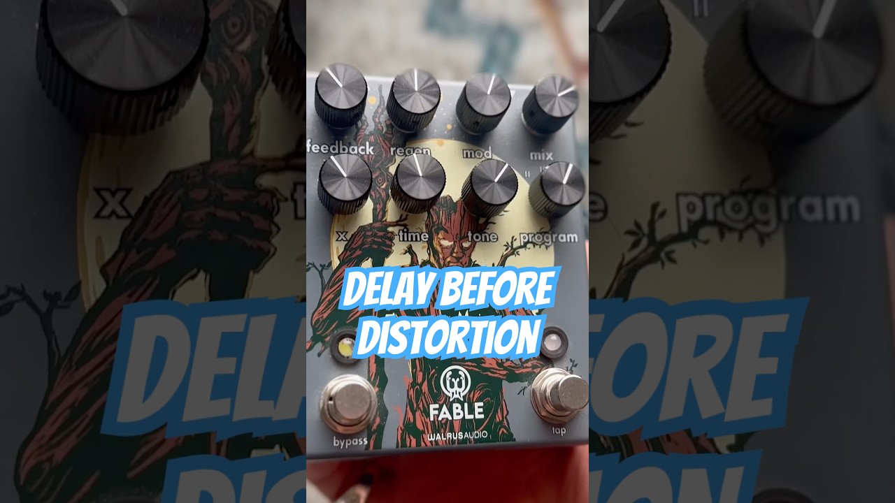 Delay Before Distortion is Beautiful 🎸 #ambientguitar #Shoegaze #pedalboard