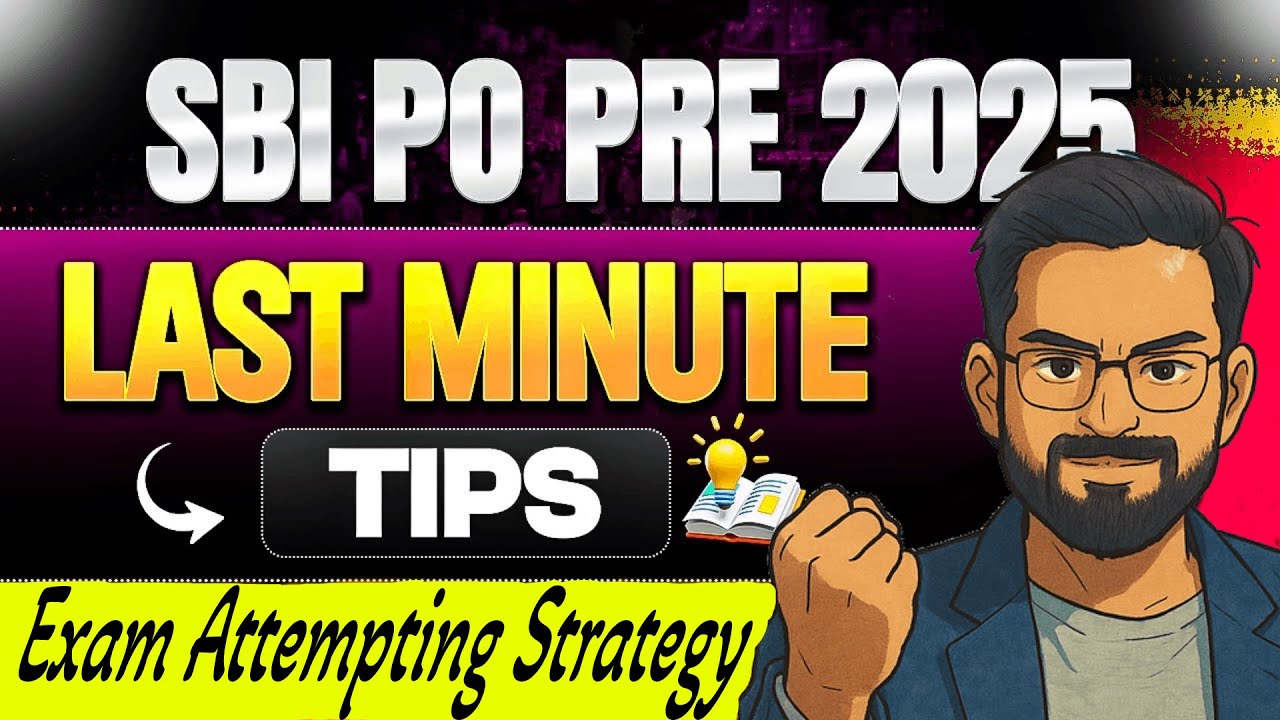 SBI PO Pre Last Minute Tips | SBI PO Pre Exam Attempting Strategy | Reasoning by Sanjay Sir