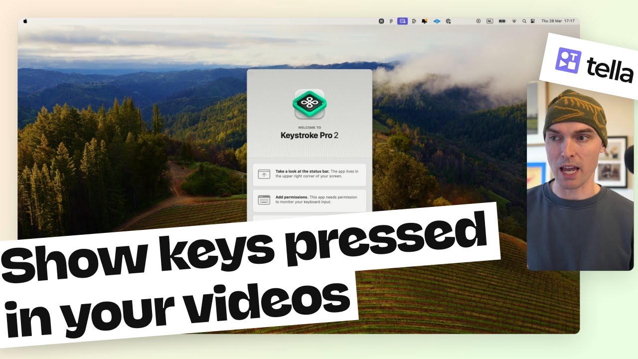 Show keys pressed in your video with Keystroke Pro