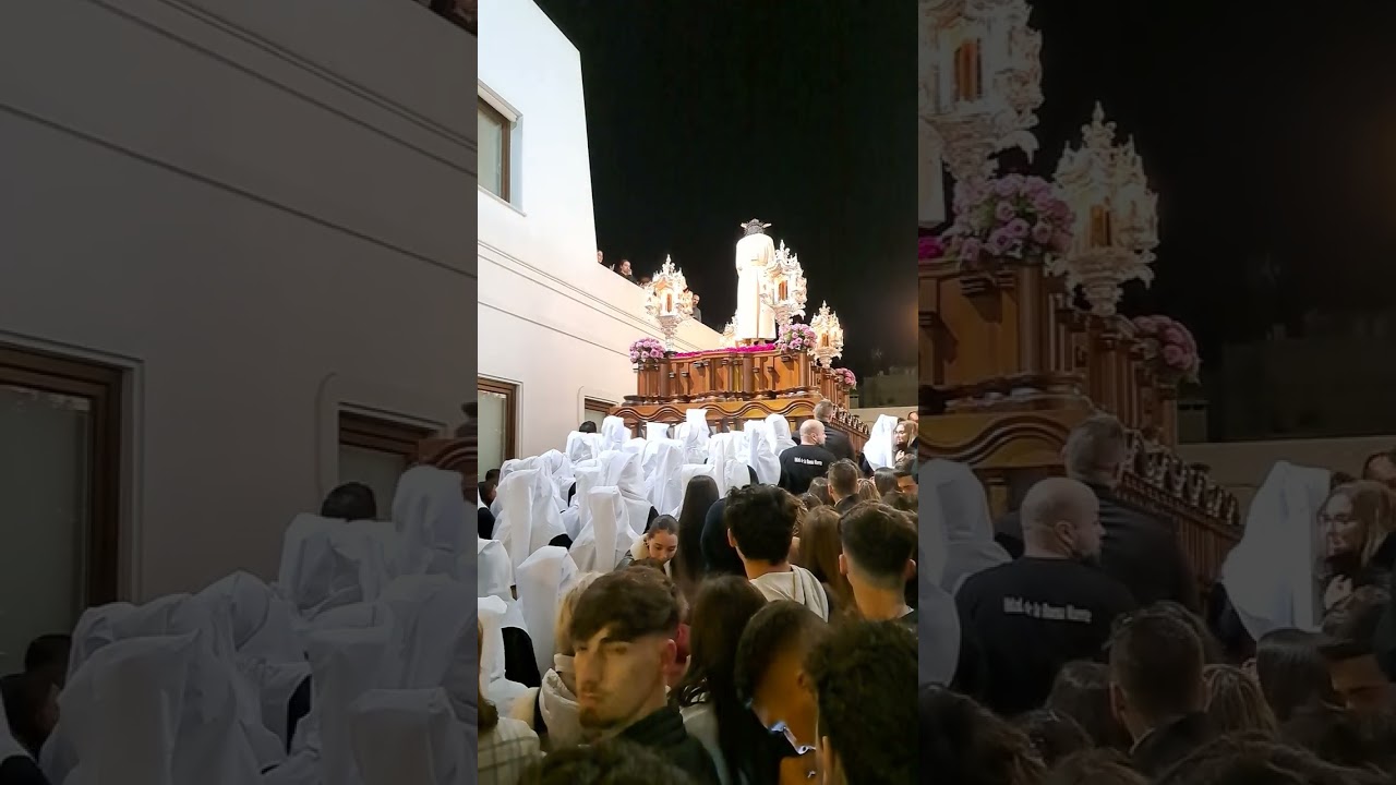 Momento histórico lunes santo Ayamonte 2024.  Recogida de Jesús Cautivo