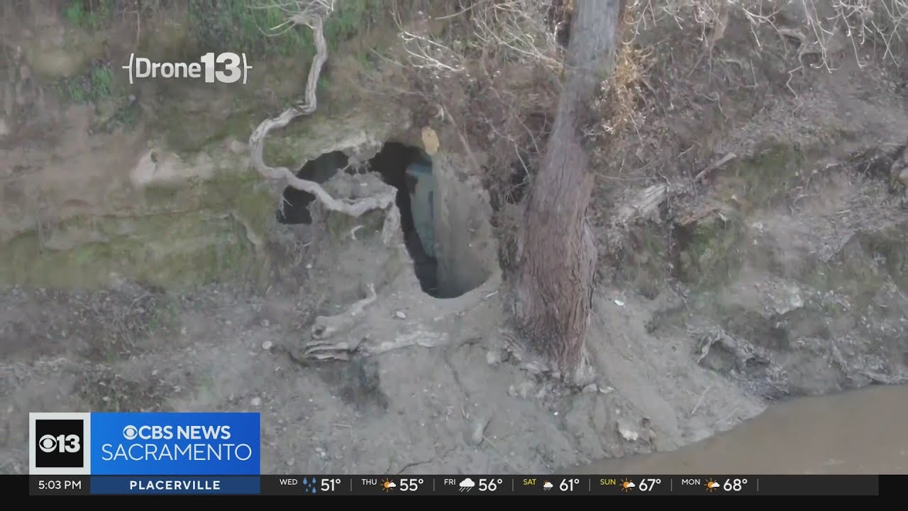 More caves created by homeless located along Tuolumne River