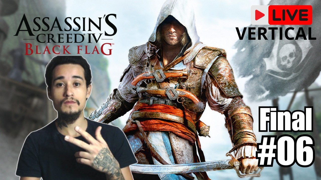 Assassin’s Creed IV: Black Flag Gameplay AO VIVO | Primeira Vez Jogando #06 (Live vertical)