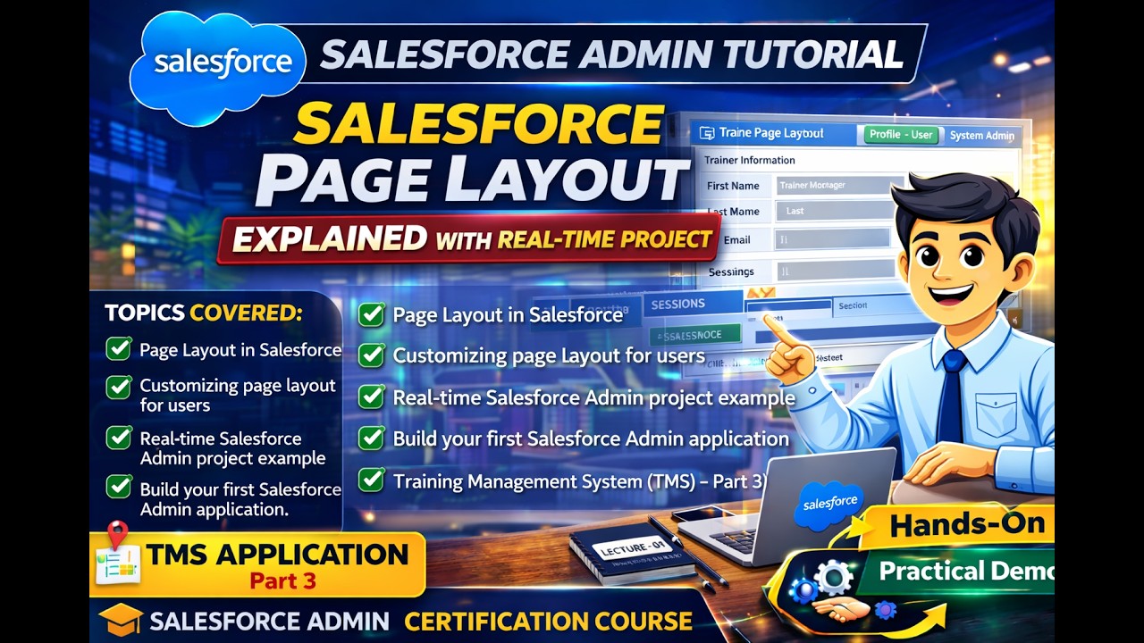 Salesforce Admin Tutorial | Page Layout Explained with Real-Time Project
