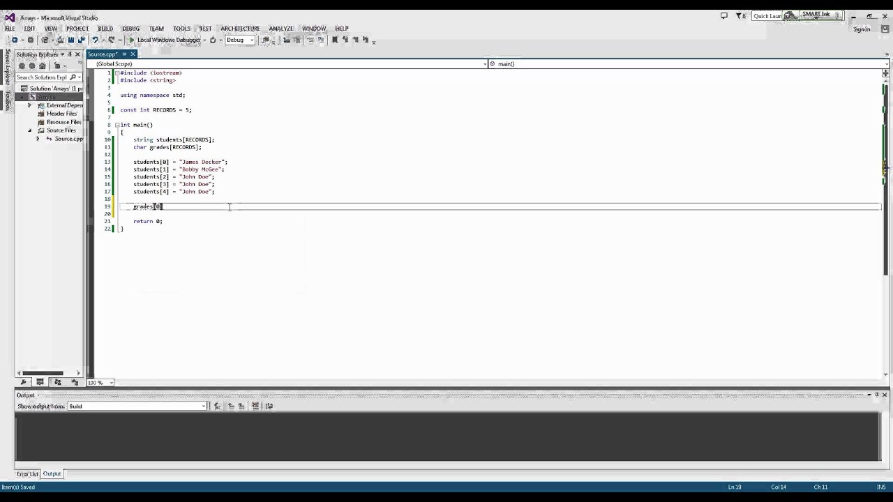 Parallel Arrays