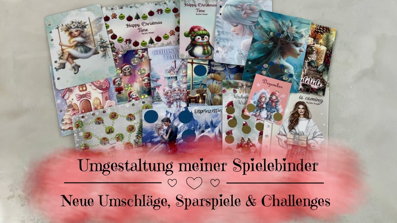 🦋Umgestaltung meiner Spielebinder | Neue Umschläge, Sparspiele&Challenges | Post von Kaffee&Quatsch🦋