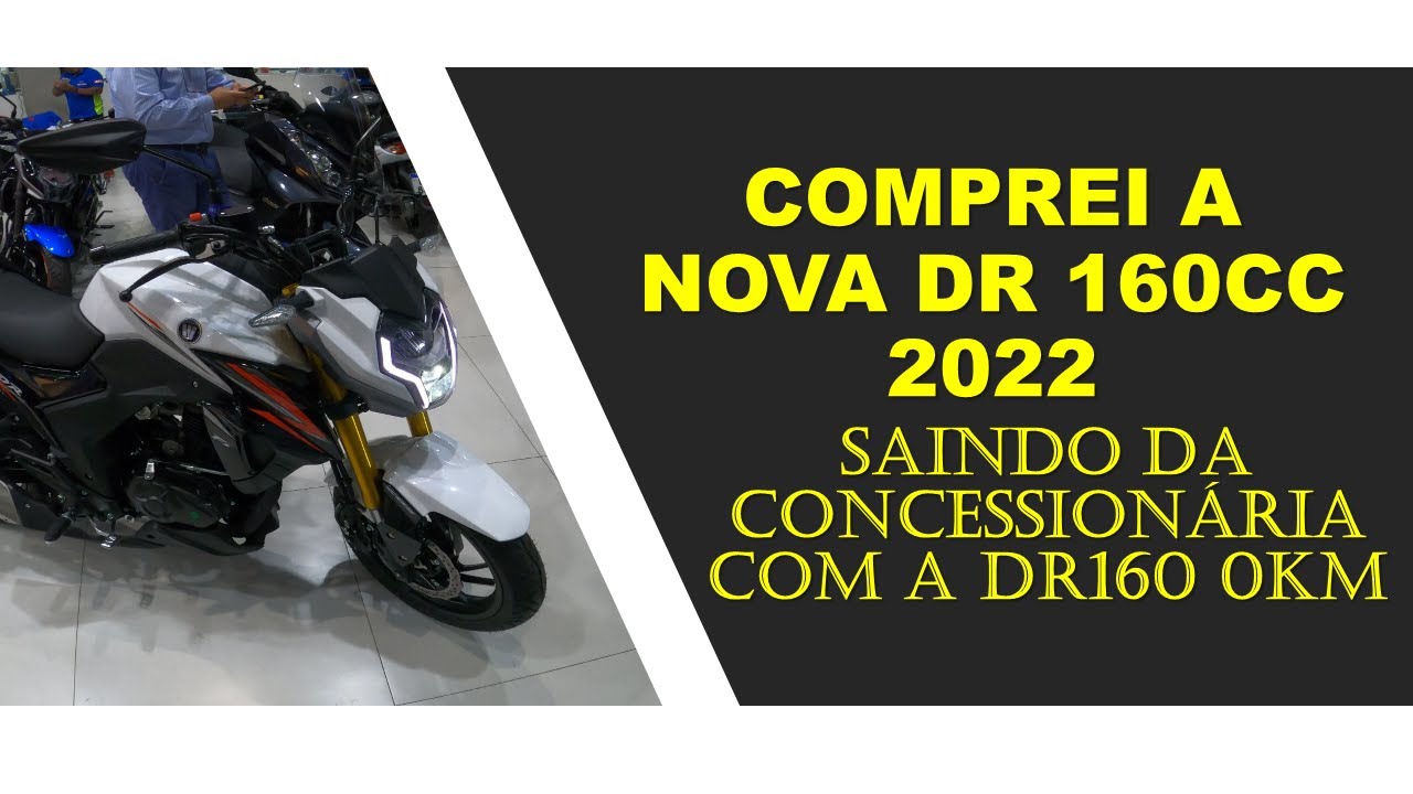 COMPREI A NOVA HAOJUE DR 160 2022 0KM | SAINDO DA CONCESSIONÁRIA NOVA SUZUKI