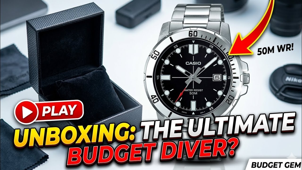 Unboxing The Ultimate Budget Casio Diver: MTD-1079D Stainless Steel
