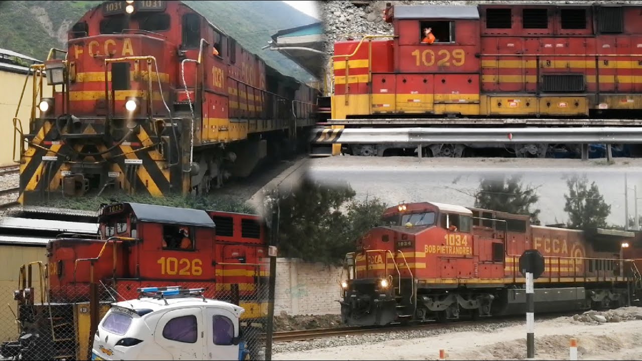 🚂Ferrocarril Central Andino(FCCA)🛤️Locomotoras #1026 #1031 #1008 #1029 #1034 y #1021
