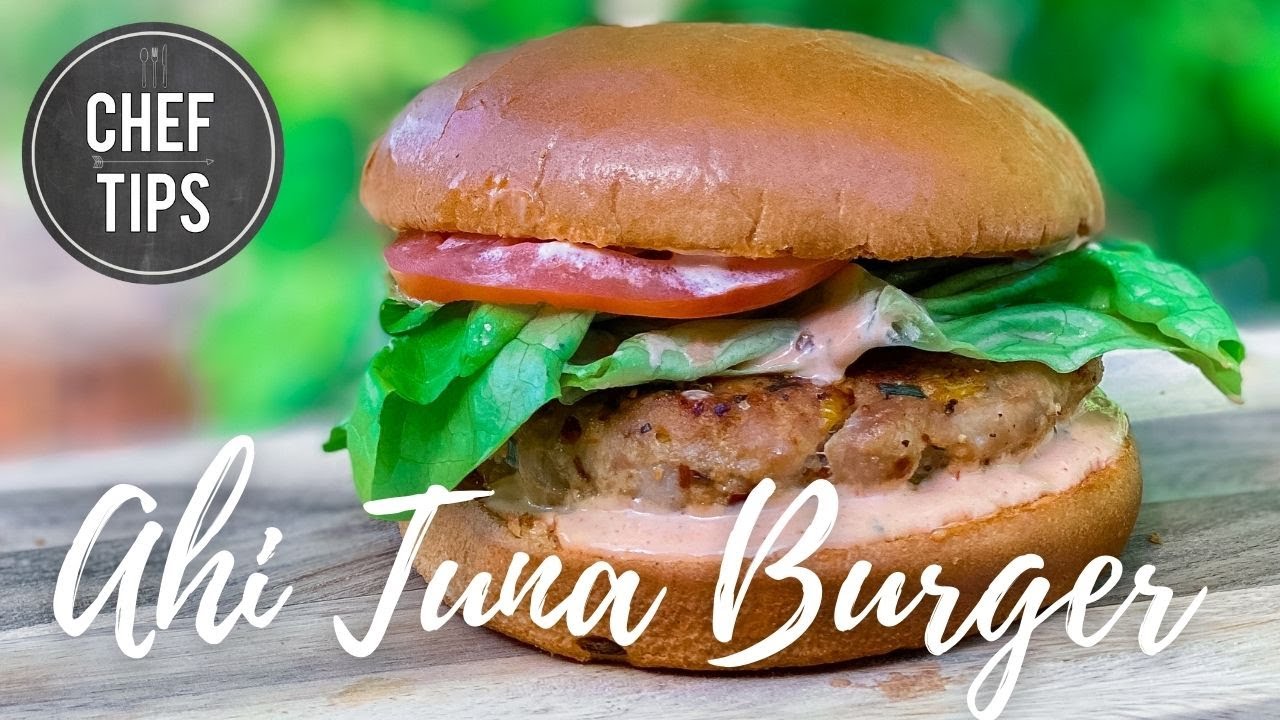 Seared Ahi Tuna Burger Recipe - How to Make Tuna Burgers