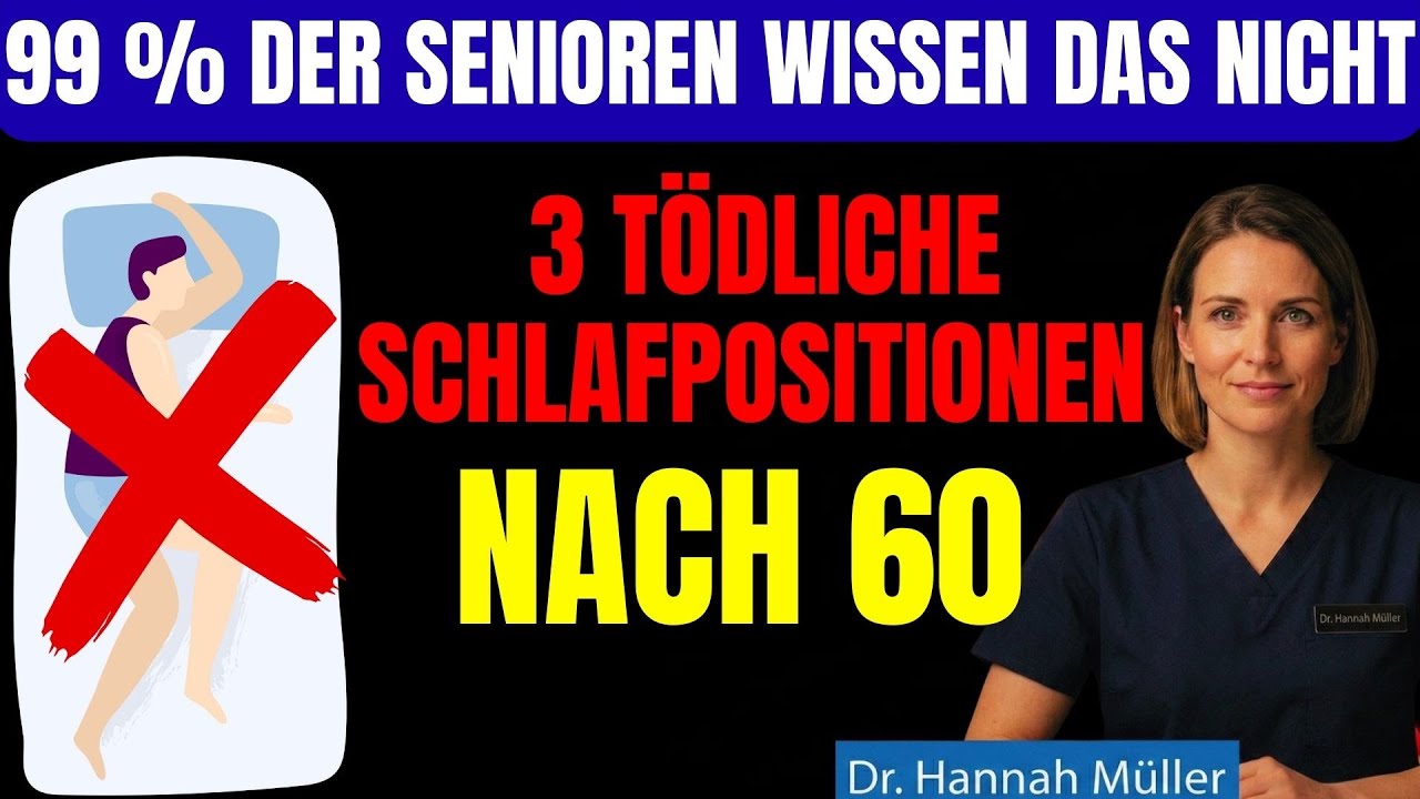 Über 60? Die 3 Schlafpositionen, die deinem Gehirn Sauerstoff entziehen