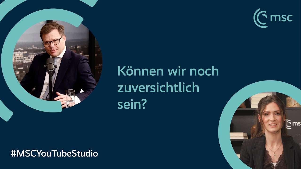Klimawandel und Zukunfts&auml;ngste: Ein Gespr&auml;ch mit Carsten Schneider | MSC YouTube Studio 2026